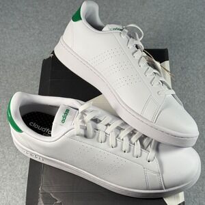 Adidas Advantage – White/Green – Men's Size 12 – New in Box